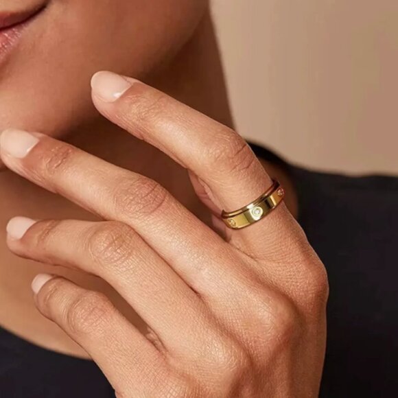 Rose Gold Rotatable Ring SZ 10 - NEW IN BOX - Picture 5 of 6